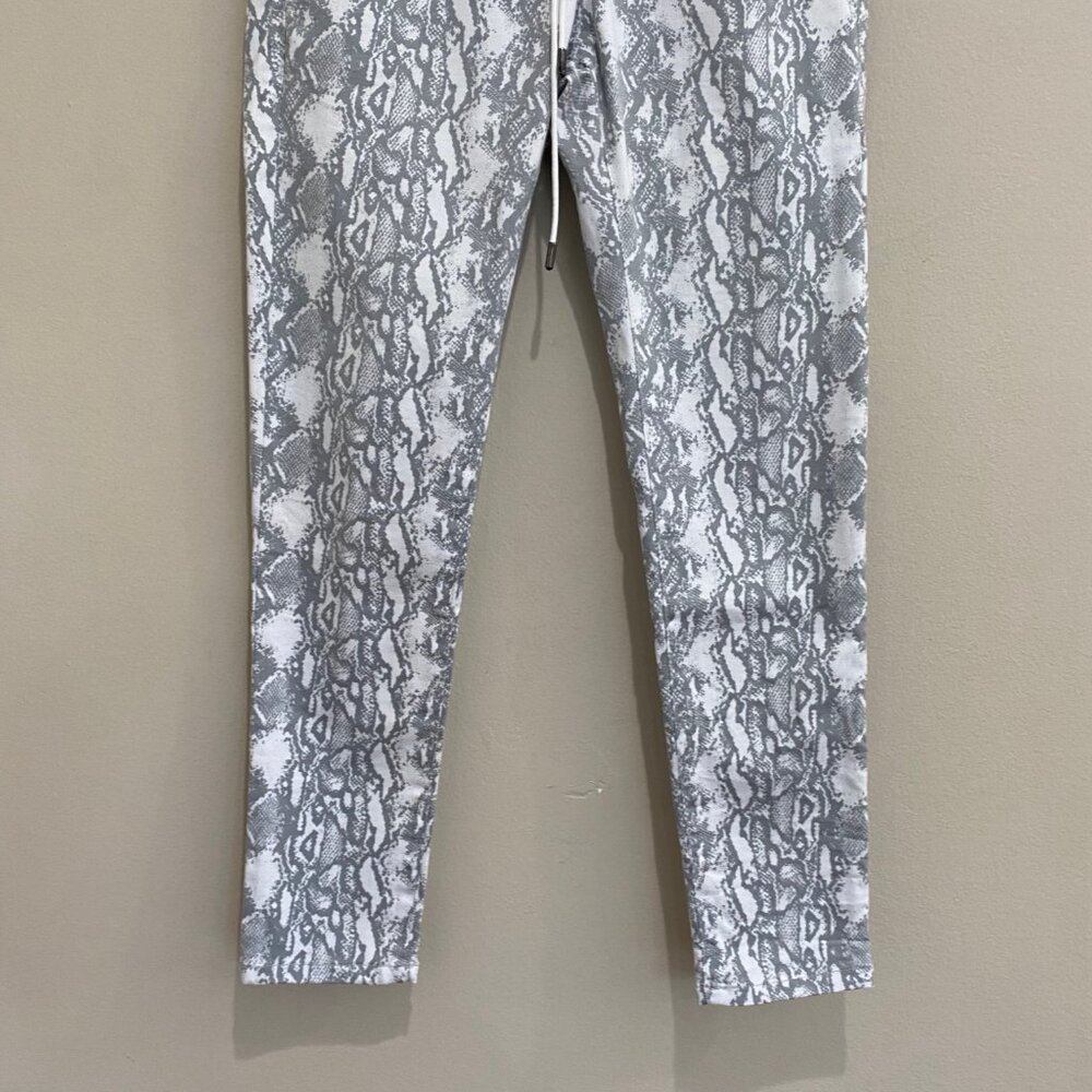Bevy Flog Shely White Gray Python Snake Slim Ankl… - image 6